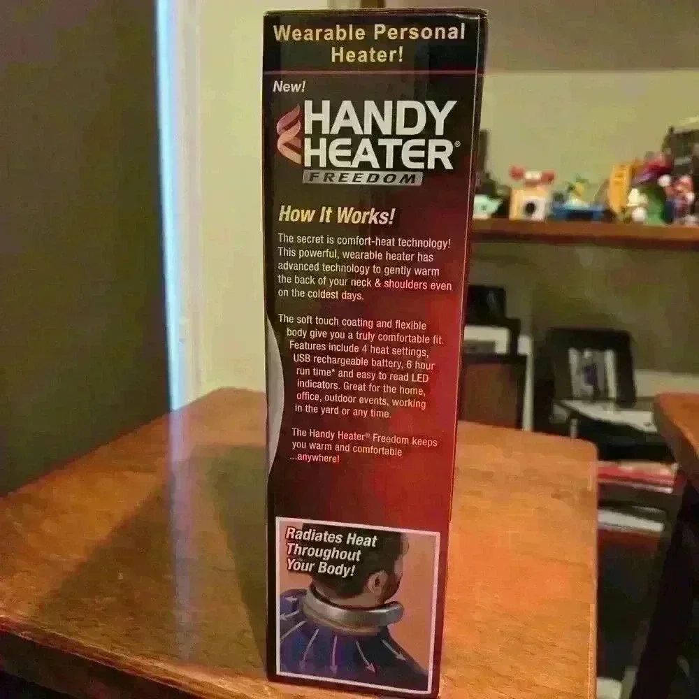 Handy Heater Freedom Neck Wearable Personal Heater USB Silver 22001 (1228) - Picture 2 of 4